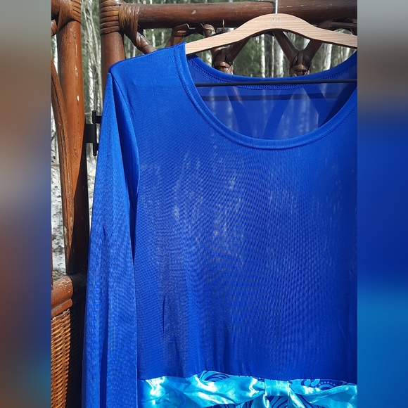 Mennanite Style Blue Maxi Dress - Picture 4 of 6